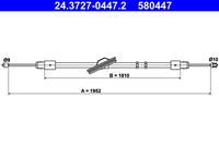 ATE 580447 - Cable de accionamiento, freno de estacionamiento