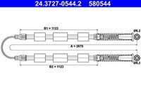 ATE 580544 - Cable de accionamiento, freno de estacionamiento