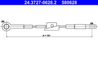 ATE 580628 - Cable de accionamiento, freno de estacionamiento