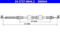 ATE 580644 - Cable de accionamiento, freno de estacionamiento