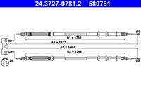 ATE 580781 - Lado de montaje: delante<br>Longitud [mm]: 430<br>