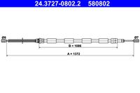 ATE 580802 - Cable de accionamiento, freno de estacionamiento