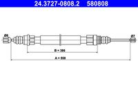 ATE 580808 - Cable de accionamiento, freno de estacionamiento