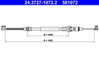 ATE 581072 - Cable de accionamiento, freno de estacionamiento