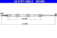 ATE 581082 - Cable de accionamiento, freno de estacionamiento