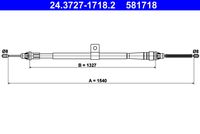 ATE 581718 - Cable de accionamiento, freno de estacionamiento