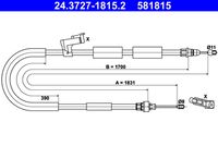 ATE 581815 - Cable de accionamiento, freno de estacionamiento