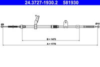 ATE 581930 - Cable de accionamiento, freno de estacionamiento