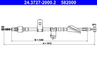 ATE 582000 - Cable de accionamiento, freno de estacionamiento