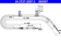 ATE 582507 - Cable de accionamiento, freno de estacionamiento