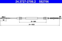 ATE 582706 - año construcción desde: 11/1993<br>N.º de chasis (VIN) hasta: 6K-ZR549075<br>Lado de montaje: posterior<br>Número de piezas necesarias: 2<br>Longitud [mm]: 1503<br>