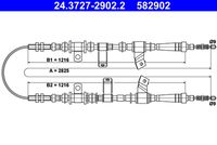 ATE 582902 - Cable de accionamiento, freno de estacionamiento