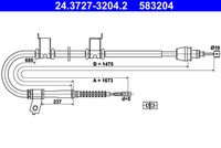 ATE 583204 - Cable de accionamiento, freno de estacionamiento