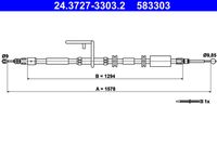 ATE 583303 - Cable de accionamiento, freno de estacionamiento