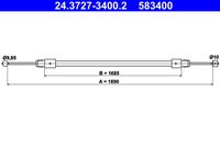 ATE 583400 - Cable de accionamiento, freno de estacionamiento