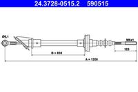 ATE 590515 - Longitud [mm]: 1180<br>