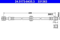 ATE 331363 - Tubo flexible de frenos