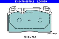 ATE LD4879 - Juego de pastillas de freno - ATE Ceramic