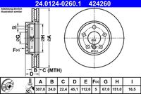 ATE 424260 - Lado de montaje: Eje trasero<br>Diámetro exterior [mm]: 280,0<br>Espesor de disco de frenos [mm]: 10,0<br>Espesor mínimo [mm]: 8,4<br>Tipo de disco de frenos: macizo<br>Procesamiento: altamente carbonizado<br>Superficie: revestido<br>Número de orificios: 5<br>corona de agujeros - Ø [mm]: 112,0<br>Altura [mm]: 50,8<br>Diámetro de centrado [mm]: 67,0<br>Diámetro interior [mm]: 155,0<br>Diámetro de orificio [mm]: 16,5<br>Artículo complementario / información complementaria 2: con tornillos<br>Homologación: E1 90R-02C0165/0797<br>