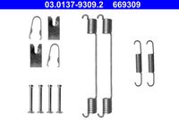 ATE 669309 - Lado de montaje: Eje trasero<br>Sistema de frenos: LOCKHEED<br>para artículo nr.: 9328<br>Peso [kg]: 0,11<br>Diámetro interior de tambor de freno [mm]: 228<br>Restricción de fabricante: LOCKHEED<br>