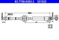 ATE 331523 - Tubo flexible de frenos