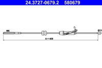 ATE 580679 - Cable de accionamiento, freno de estacionamiento