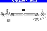 ATE 331580 - Tubo flexible de frenos