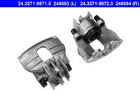 ATE 240693 - Lado de montaje: Eje trasero, derecha<br>Tipo de pinza de freno: Montura de puño<br>Artículo complementario/Información complementaria: sin soporte<br>Diámetro del pistón [mm]: 36<br>Sistema de frenos: ATE<br>Referencia artículo par: 24.3361-9961.5<br>Nº art. de accesorio recomendado: 11.8116-0066.1<br>