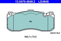 ATE LD4848 - Juego de pastillas de freno - ATE Ceramic