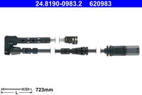 ATE 620983 - Número de piezas necesarias: 1<br>Lado de montaje: Eje trasero<br>Tipo de freno: Discos<br>Longitud [mm]: 641<br>