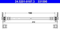 ATE 331590 - Tubo flexible de frenos