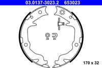ATE 653023 - Juego de zapatas de frenos, freno de estacionamiento