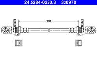 ATE 330970 - Tubo flexible de frenos