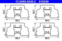 ATE 610240 - Kit de accesorios, pastillas de frenos