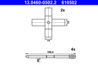 ATE 610502 - Kit de accesorios, pastillas de frenos