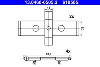 ATE 610505 - Kit de accesorios, pastillas de frenos