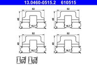 ATE 610515 - Lado de montaje: Eje trasero<br>Sistema de frenos: TRW<br>Peso [kg]: 0,04<br>