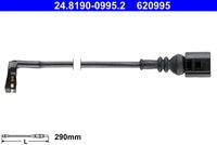 ATE 620995 - Lado de montaje: Eje delantero<br>Número de piezas necesarias: 1<br>Número de PR: 1LA<br>Número de PR: 1LB<br>Número de PR: 1LC<br>Tipo de freno: Discos<br>Longitud [mm]: 230<br>