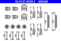 ATE 669326 - Lado de montaje: Eje trasero<br>Dinámica de frenado / conducción: para vehículos con ESP<br>Sistema de frenos: MANDO<br>para artículo nr.: 9198<br>Peso [kg]: 0,08<br>Diámetro interior de tambor de freno [mm]: 170<br>