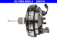 ATE 300316 - Vehículo con dirección a la izquierda / derecha: para vehic. dirección izquierda<br>Equipamiento de vehículo: para vehículos sin regulación automática de distancia<br>Parámetro: T52 Tandem<br>Diámetro [pulgada]: 10<br>Diámetro [pulgada]: 8<br>Tipo de servicio: neumático<br>Sistema de frenos: ATE<br>