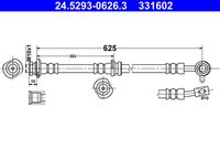 ATE 331602 - Tubo flexible de frenos