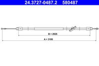 ATE 580487 - Cable de accionamiento, freno de estacionamiento