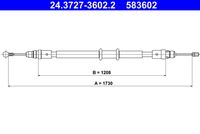 ATE 583602 - Cable de accionamiento, freno de estacionamiento