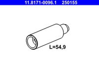 ATE 250155 - Lado de montaje: Eje trasero<br>Longitud [mm]: 54,9<br>Diámetro [mm]: 12<br>Sistema de frenos: ATE<br>