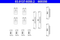 ATE 669350 - Juego de accesorios, zapatas de freno de estacionamiento