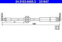 ATE 331647 - Tubo flexible de frenos