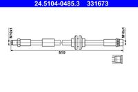 A.B.S. SL1027 - Tubo flexible de frenos