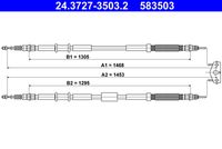 ATE 583503 - año construcción desde: 11/2014<br>Lado de montaje: posterior<br>Número de piezas necesarias: 1<br>Tipo de freno: Tambor<br>Longitud [mm]: 1478<br>Longitud 2 [mm]: 1490<br>