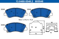 ANDEL 182035 - Juego de pastillas de freno