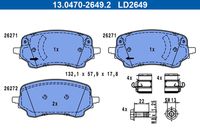 ANDEL 182400 - Juego de pastillas de freno